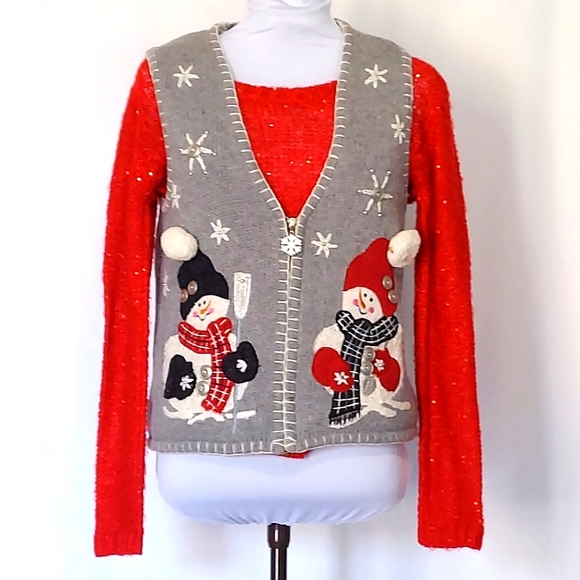 Mandal Bay Jackets & Blazers - Vintage Ugly Christmas Vest